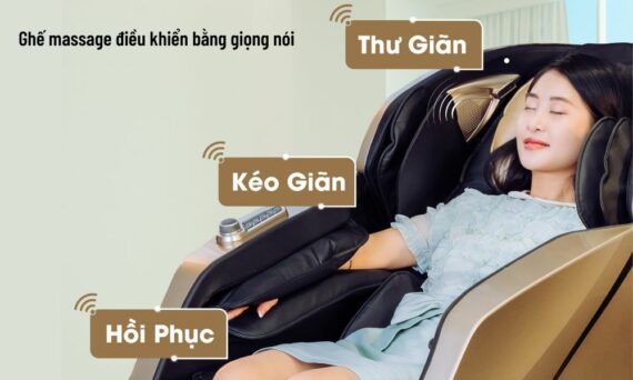 Ghế massage điều khiển bằng giọng nói