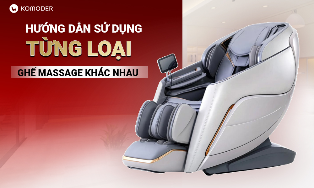 cách  sử dụng ghế massage
