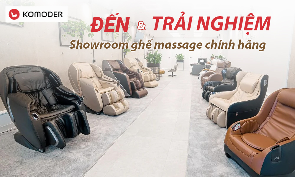 trải nghiệm ghế massage