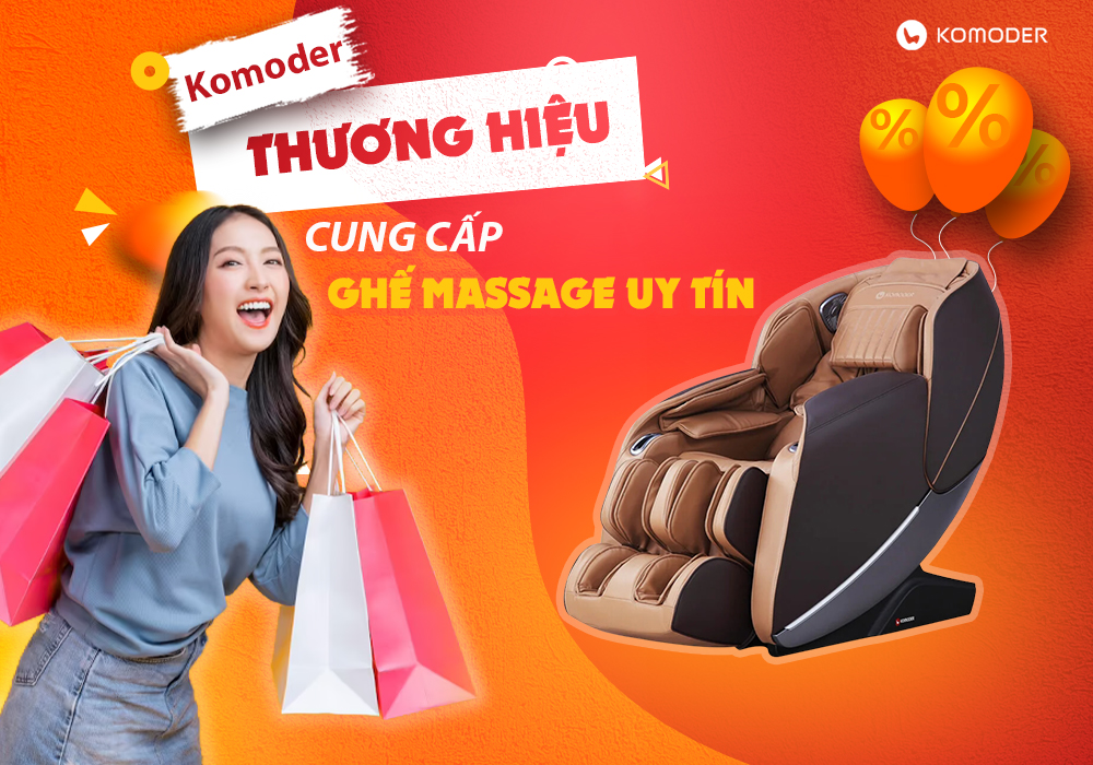 thương hiệu ghế massage cao cấp Komoder
