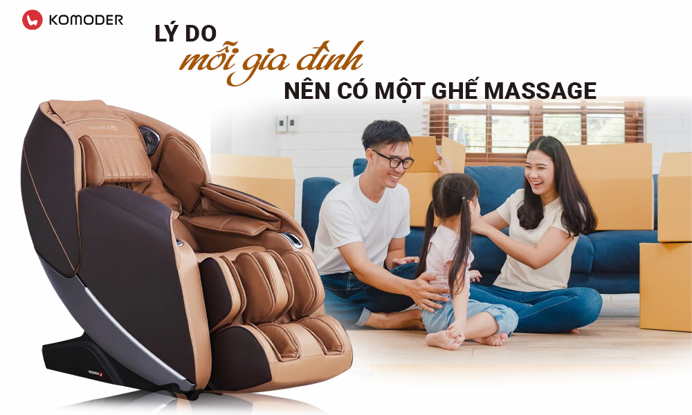 tại sao mỗi gia đình nên có một ghế massage