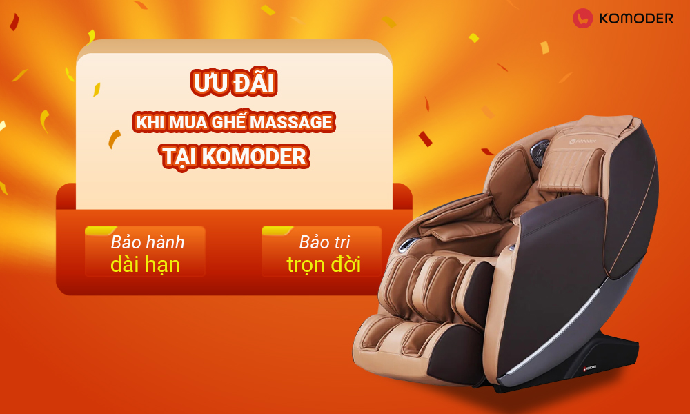 Nhận ưu đãi khi mua ghế massage tại komoder