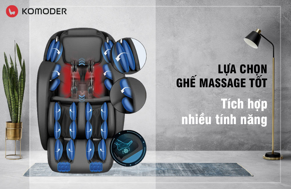 Lựa chọn ghế massage tích hợp nhiều tính năng 