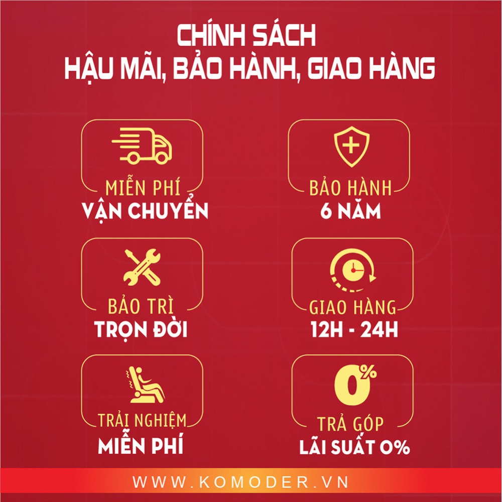 chính sách hậu mãi Cửa hàng ghế massage Bắc Giang giá rẻ