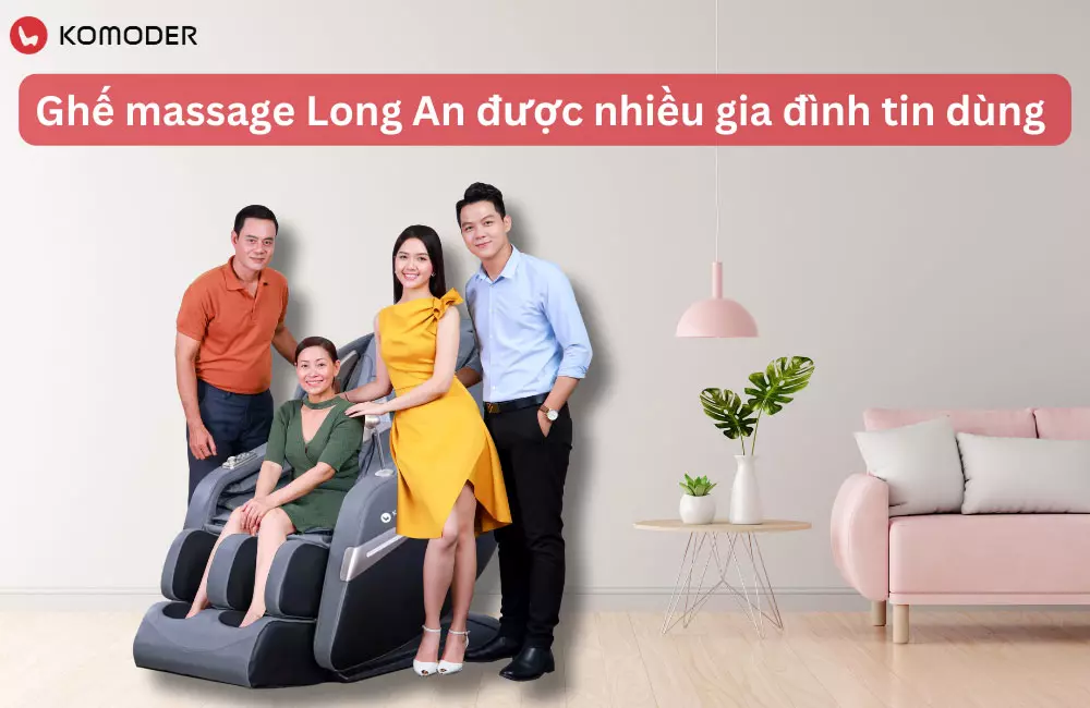 Ghế massage Long An được nhiều gia đình tin dùng