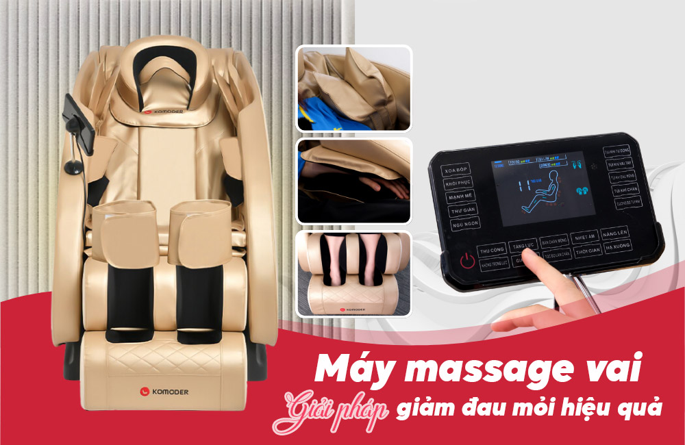 Máy Massage Vai - Giải Pháp Giảm Đau Mỏi Hiệu Quả Thư giãn hiệu quả cùng máy massage vai
